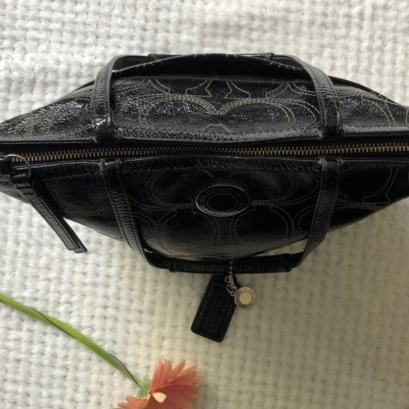 Coach black patent hobo bag leather F1280-F19198 Shoulder - Picture 5 of 10